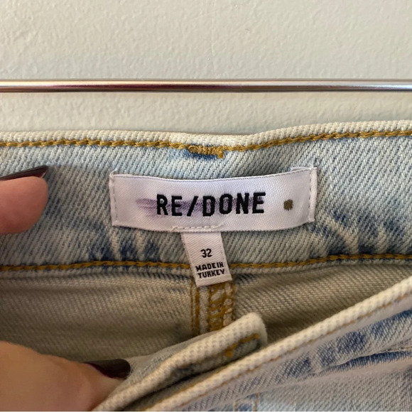RE/DONE 70’s Crop Boot Cut Denim Jeans Calm Waters $285 msrp Size 30 - Picture 7 of 8